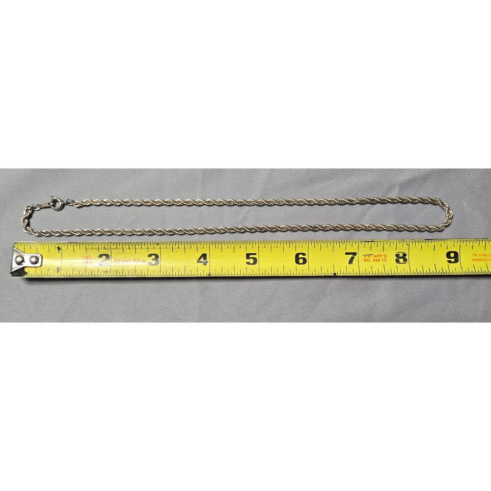 Silver Tone Rope Chain - Picture 4 of 4